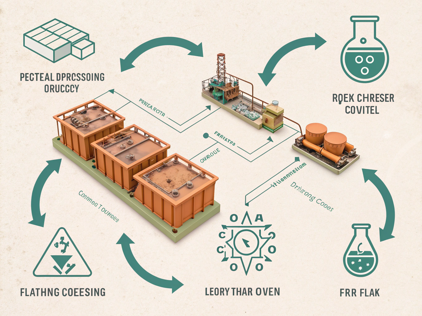 Technical process schematic diagram